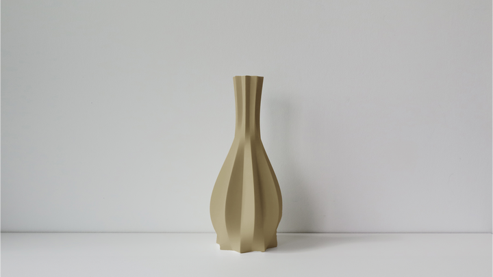 OBJ STUDIO Cao Series Large Vase, 3D-printed from sustainable PLA with bold minimalist form, eco-friendly statement décor for modern interiors and design lovers.