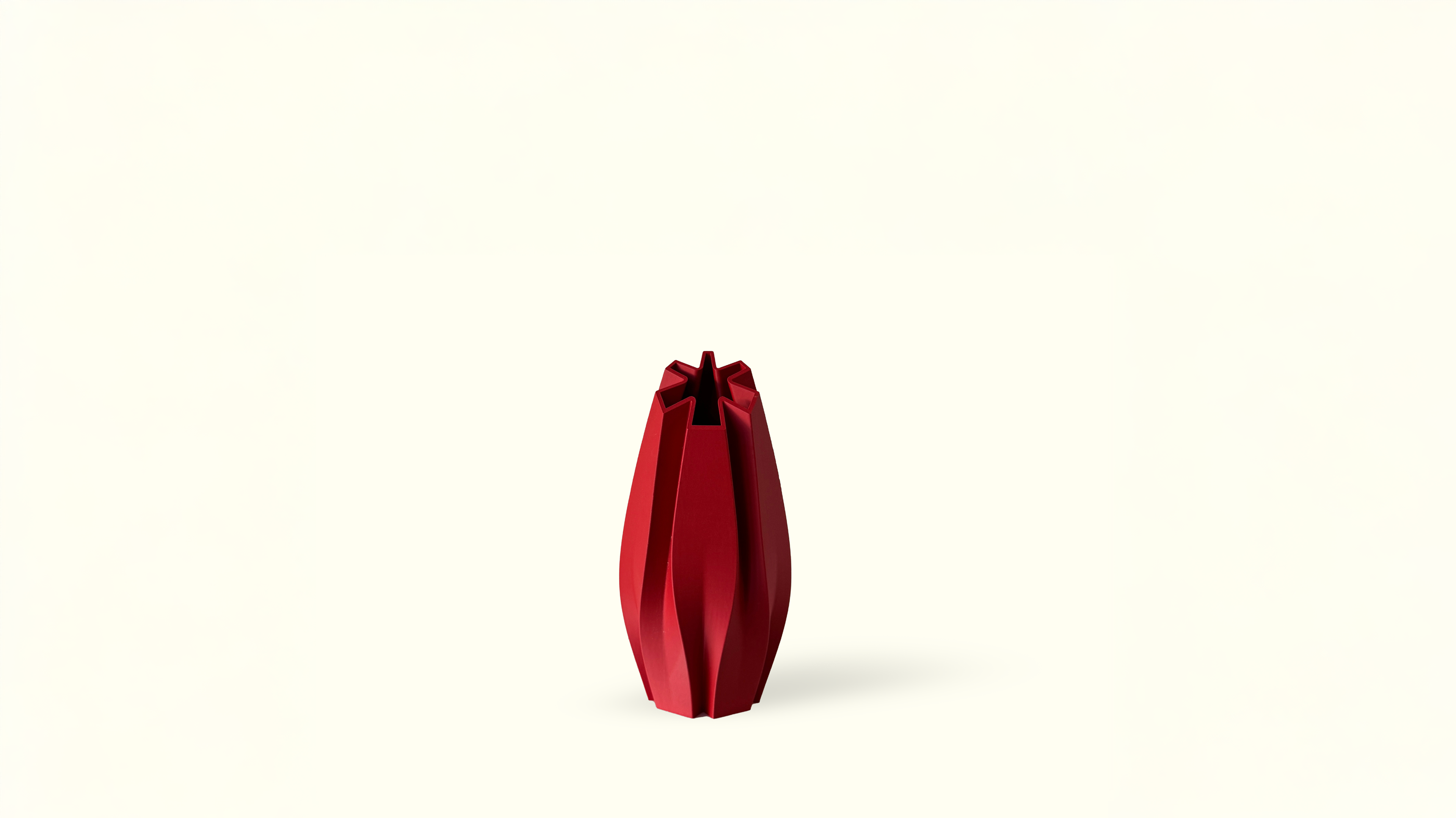 Eco-friendly Flake Series Large Vase by OBJ STUDIO, crafted from plant-based PLA, sustainable modern design for interior styling.