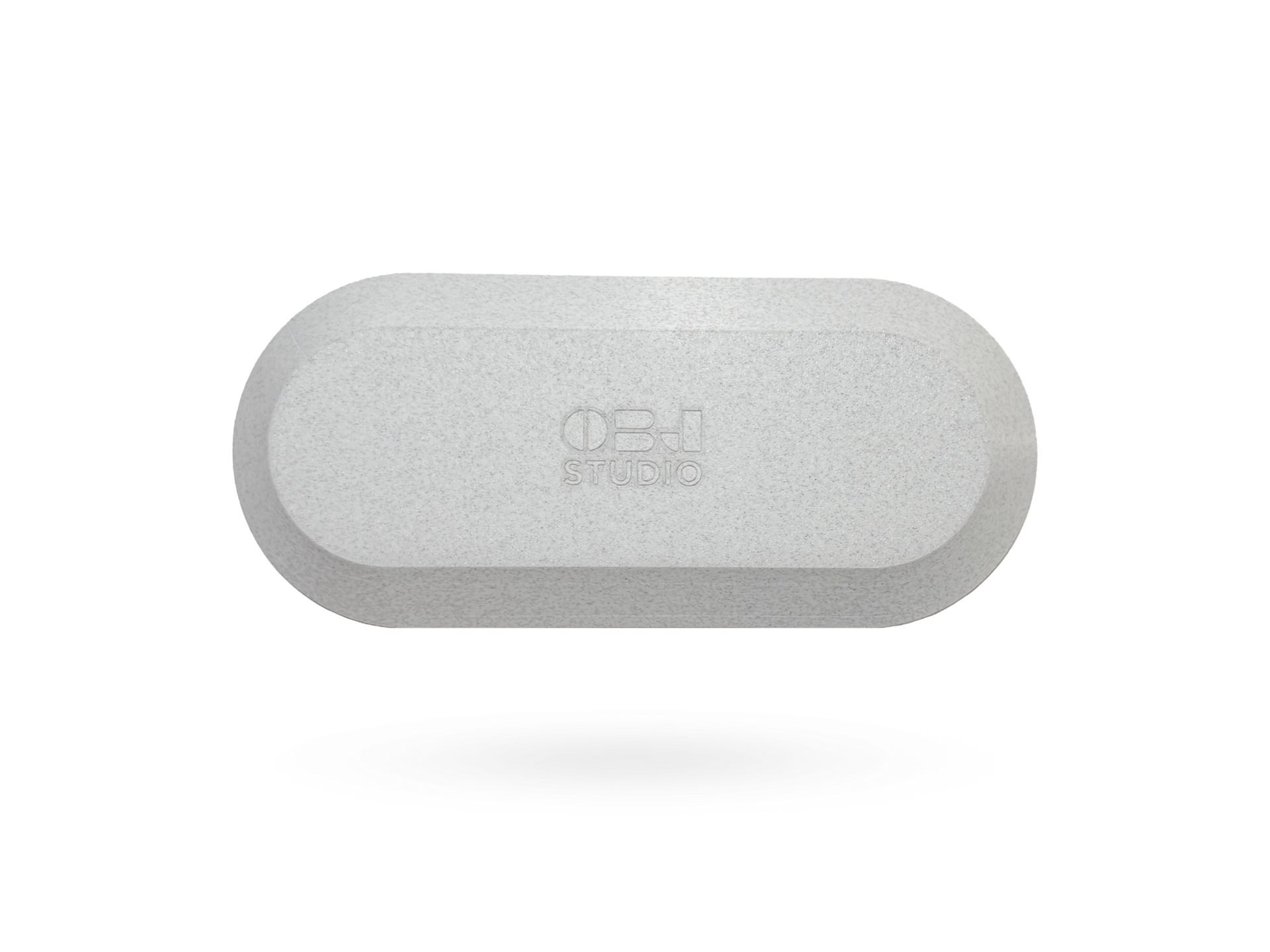 Eco-friendly Nook Tray by OBJ STUDIO, 3D-printed from plant-based PLA in marble white, sustainable modern design tray.