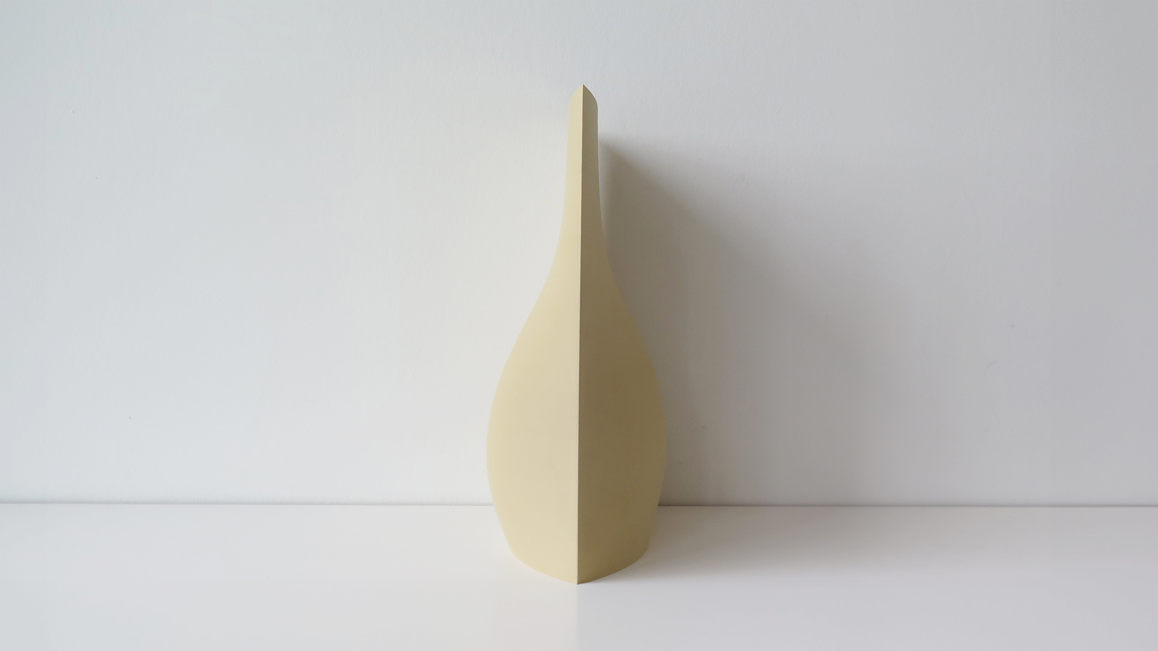 Rove Series Large vase by OBJ STUDIO, architectural-inspired modern form, 3D-printed with sustainable PLA for design-forward spaces.