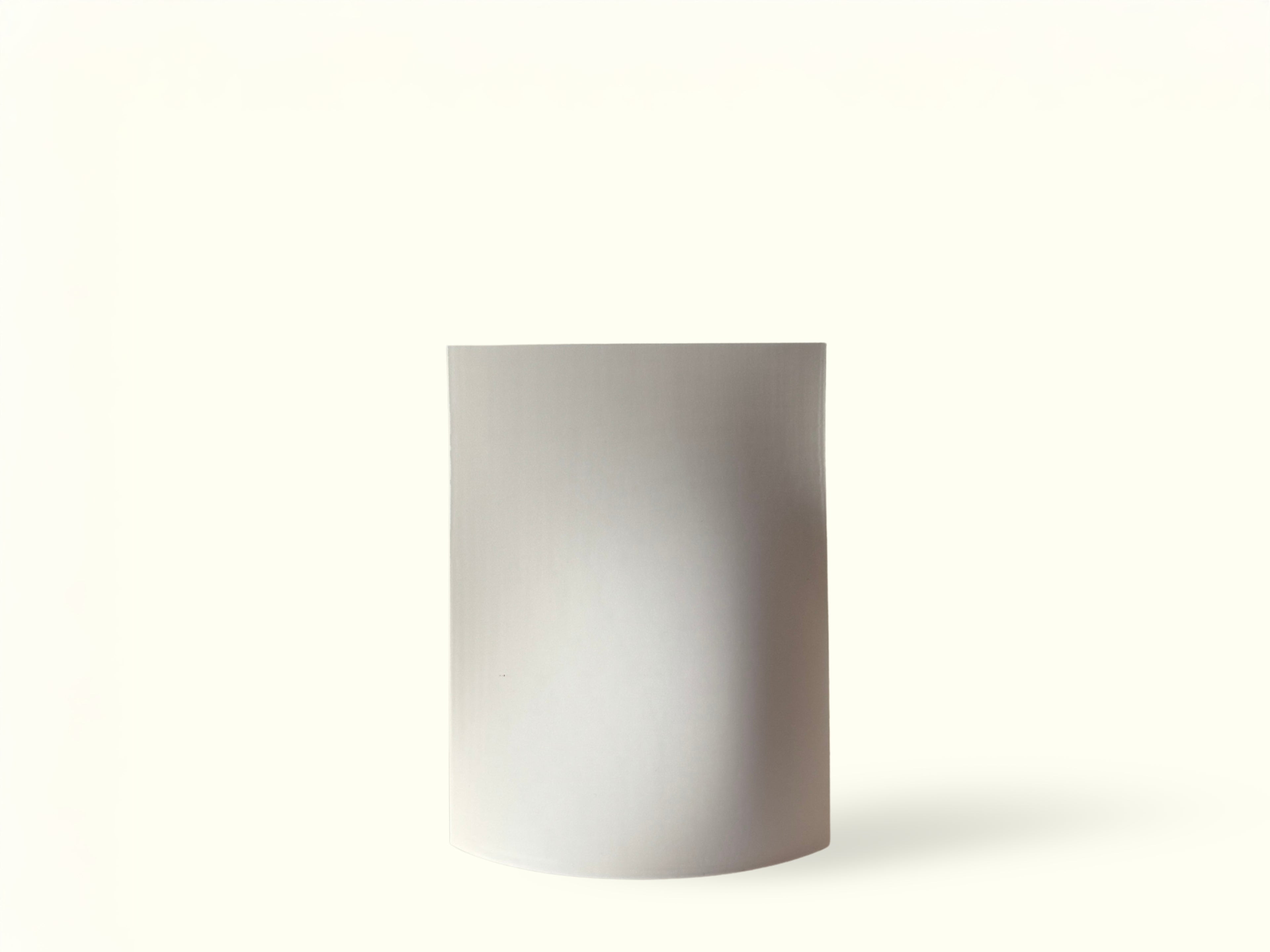 ove Series Medium vase by OBJ STUDIO, architectural-inspired minimalist form, 3D-printed with PLA for design-forward spaces.