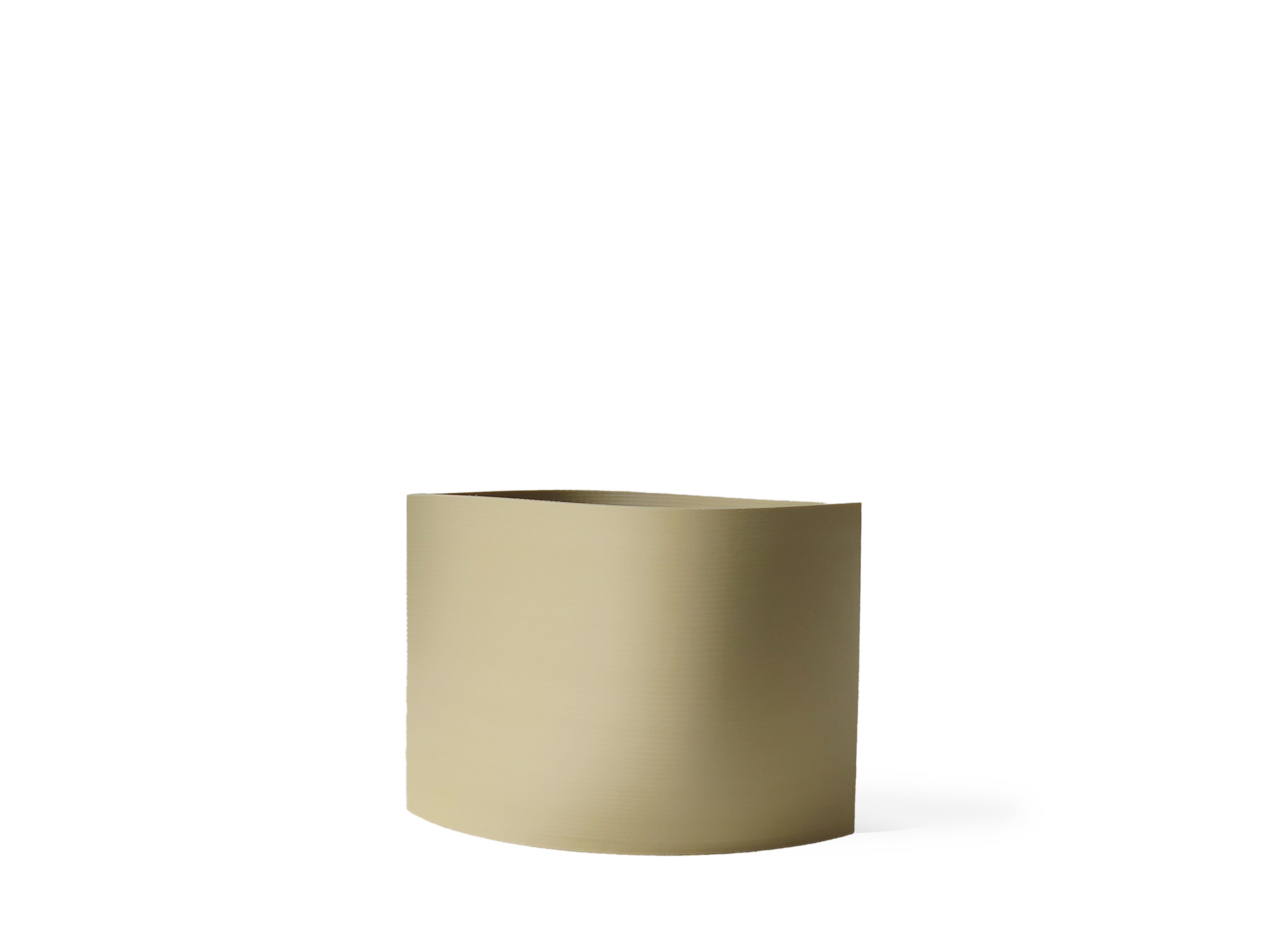 Rove Series Small Planter by OBJ STUDIO, minimalist architectural form, 3D-printed with sustainable materials for design-forward interiors.