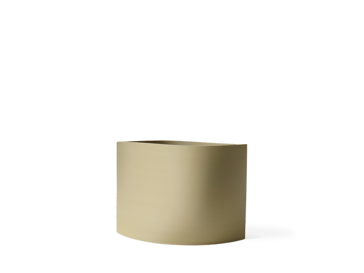 Rove Series Small Planter by OBJ STUDIO, minimalist architectural form, 3D-printed with sustainable materials for design-forward interiors.