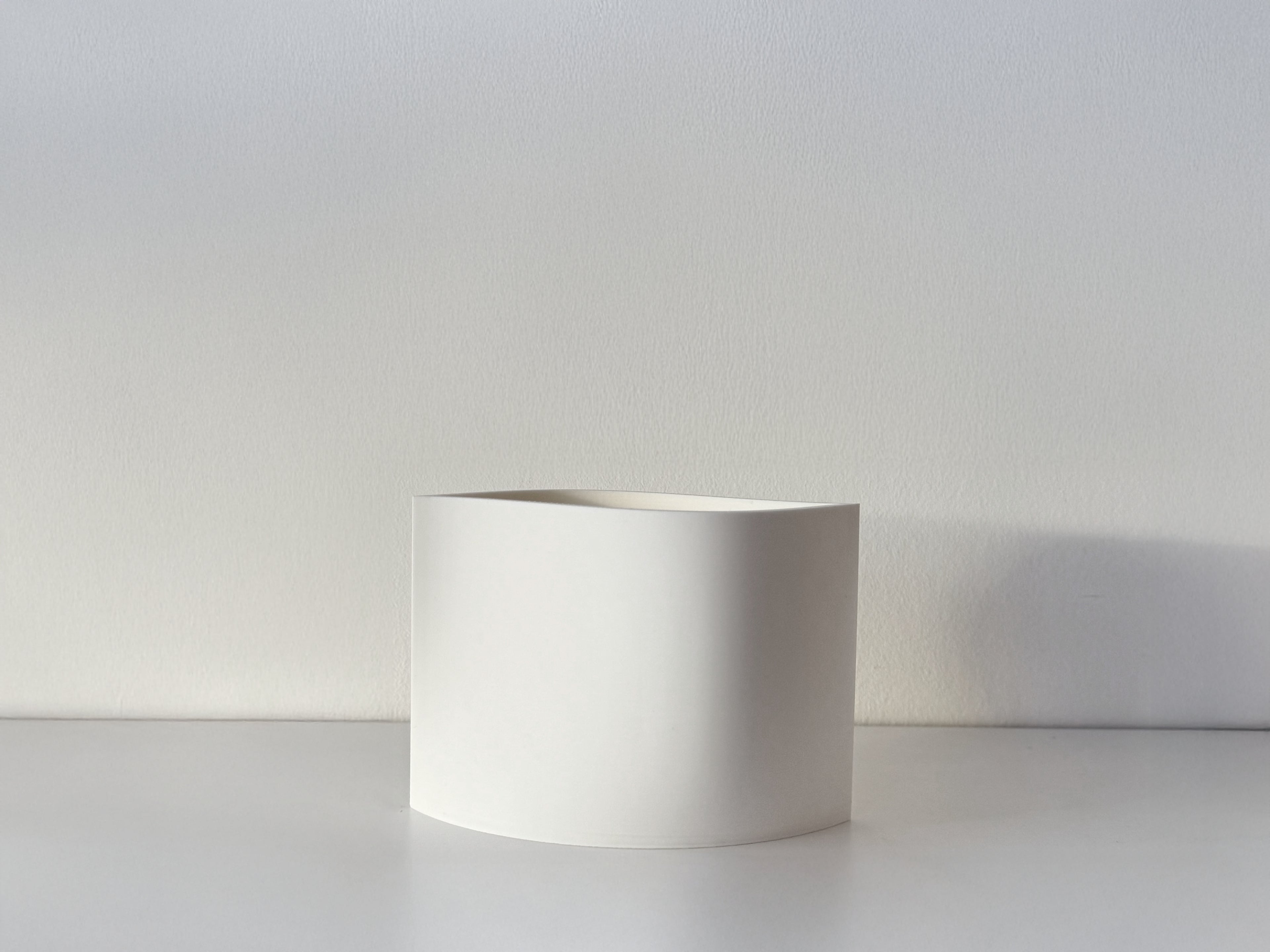 Rove Series Small Planter by OBJ STUDIO, minimalist architectural form, 3D-printed with sustainable materials for design-forward interiors.