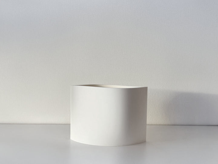 Rove Series Small Planter by OBJ STUDIO, minimalist architectural form, 3D-printed with sustainable materials for design-forward interiors.