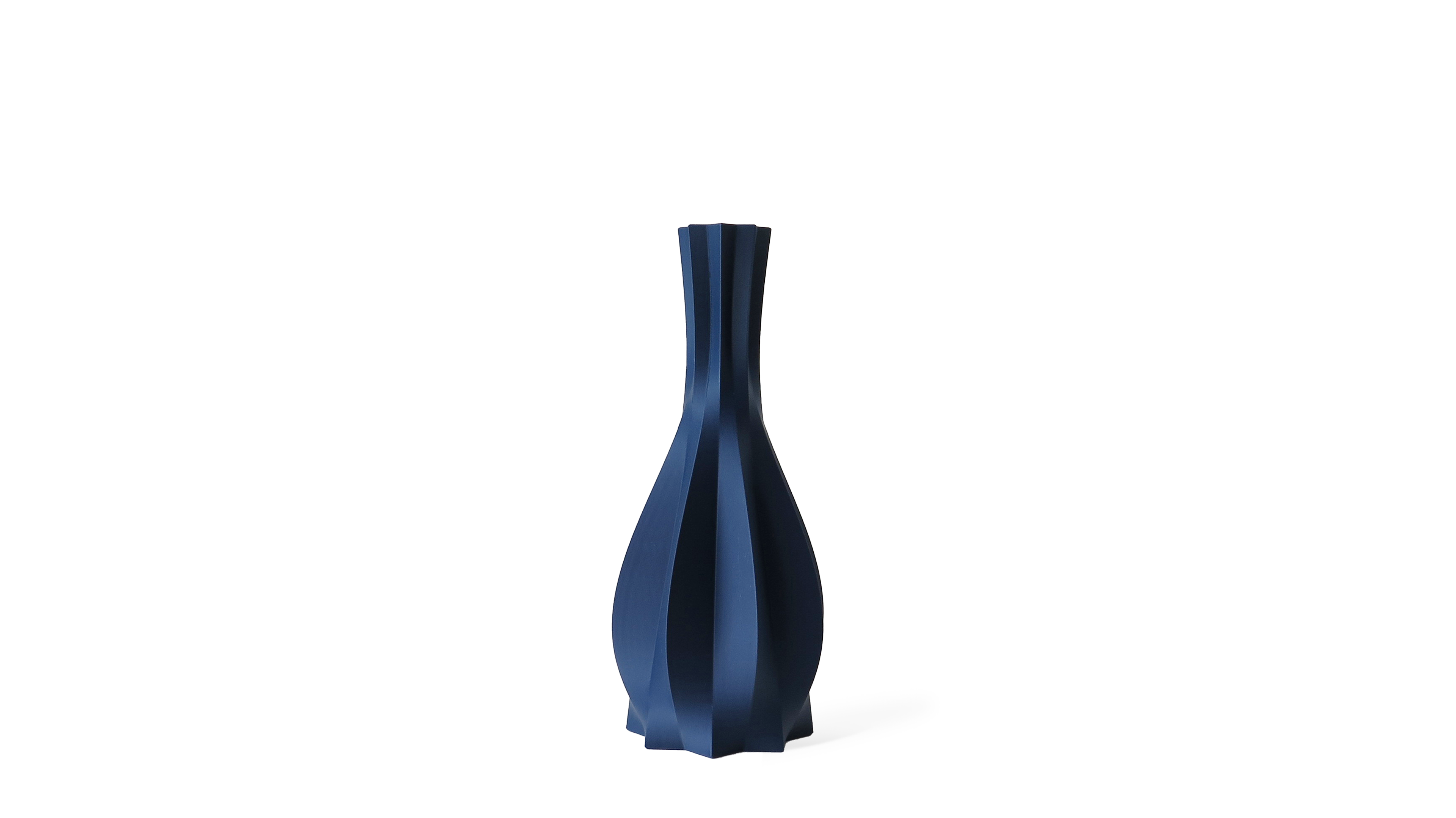 OBJ STUDIO Cao Series Large Vase, 3D-printed from sustainable PLA with bold minimalist form, eco-friendly statement décor for modern interiors and design lovers.