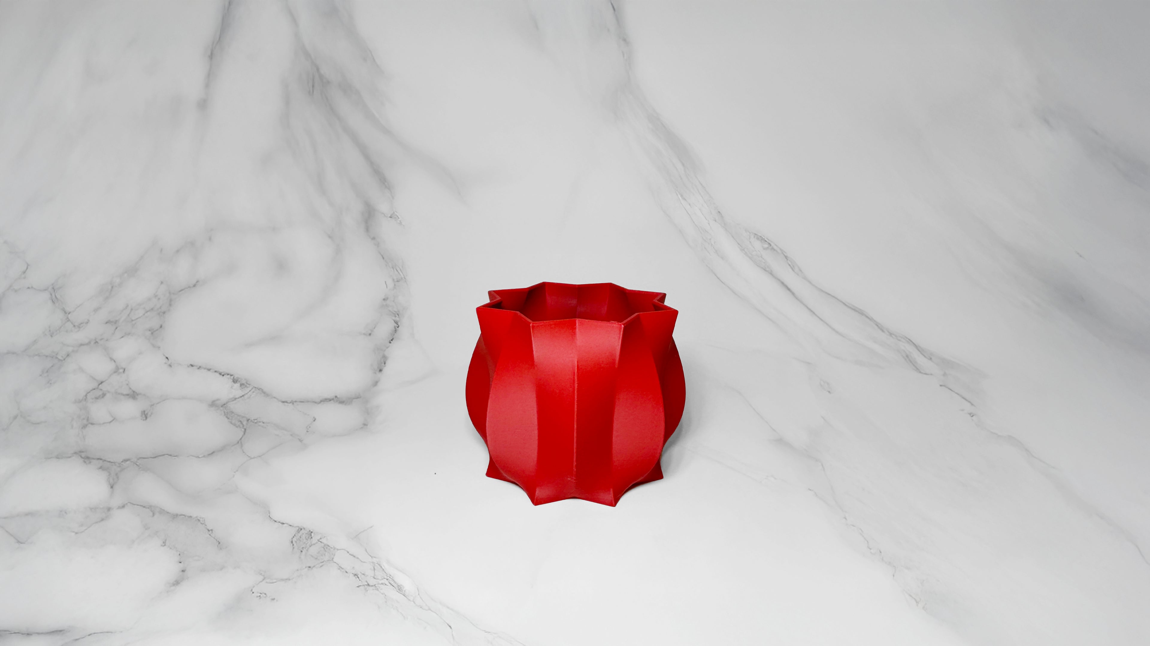 OBJ STUDIO Cao Series Small Planter, 3D-printed from sustainable PLA with minimalist modern design, eco-friendly décor for plants and interiors.