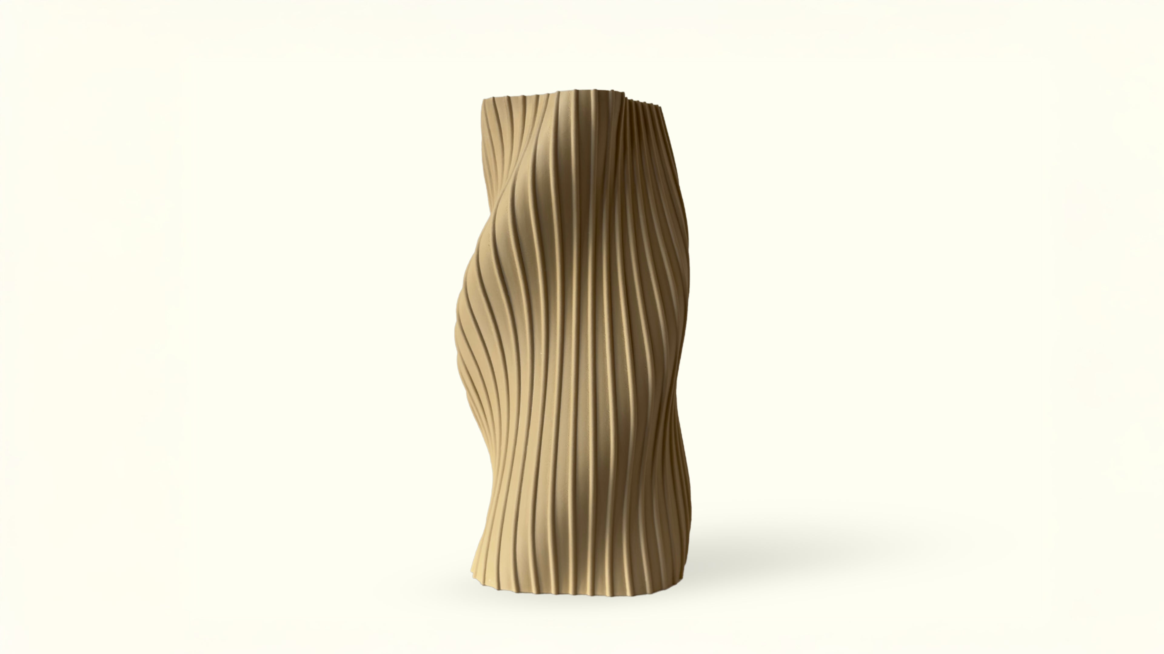 OBJ STUDIO Fluid Series Large Vase, 3D-printed from sustainable PLA with sculptural flowing form, eco-friendly statement décor for modern interiors and design lovers.