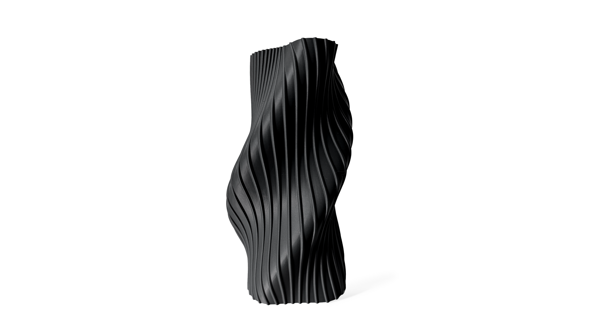 OBJ STUDIO Fluid Series Large Vase, 3D-printed from sustainable PLA with sculptural flowing form, eco-friendly statement décor for modern interiors and design lovers.