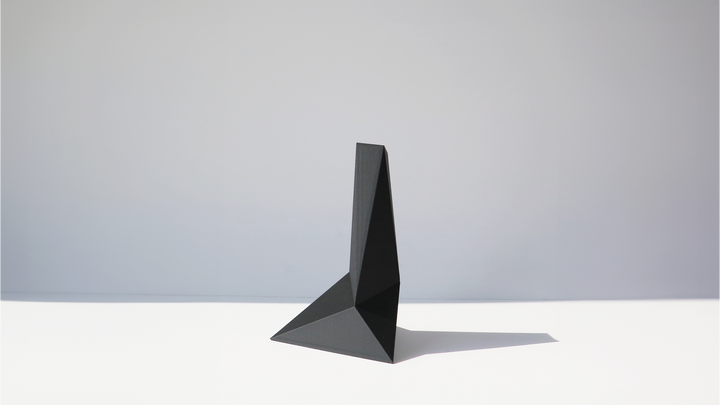 OBJ STUDIO Zen Series Medium Vase, 3D-printed from sustainable PLA with minimalist sculptural form, eco-friendly statement décor for modern interiors.