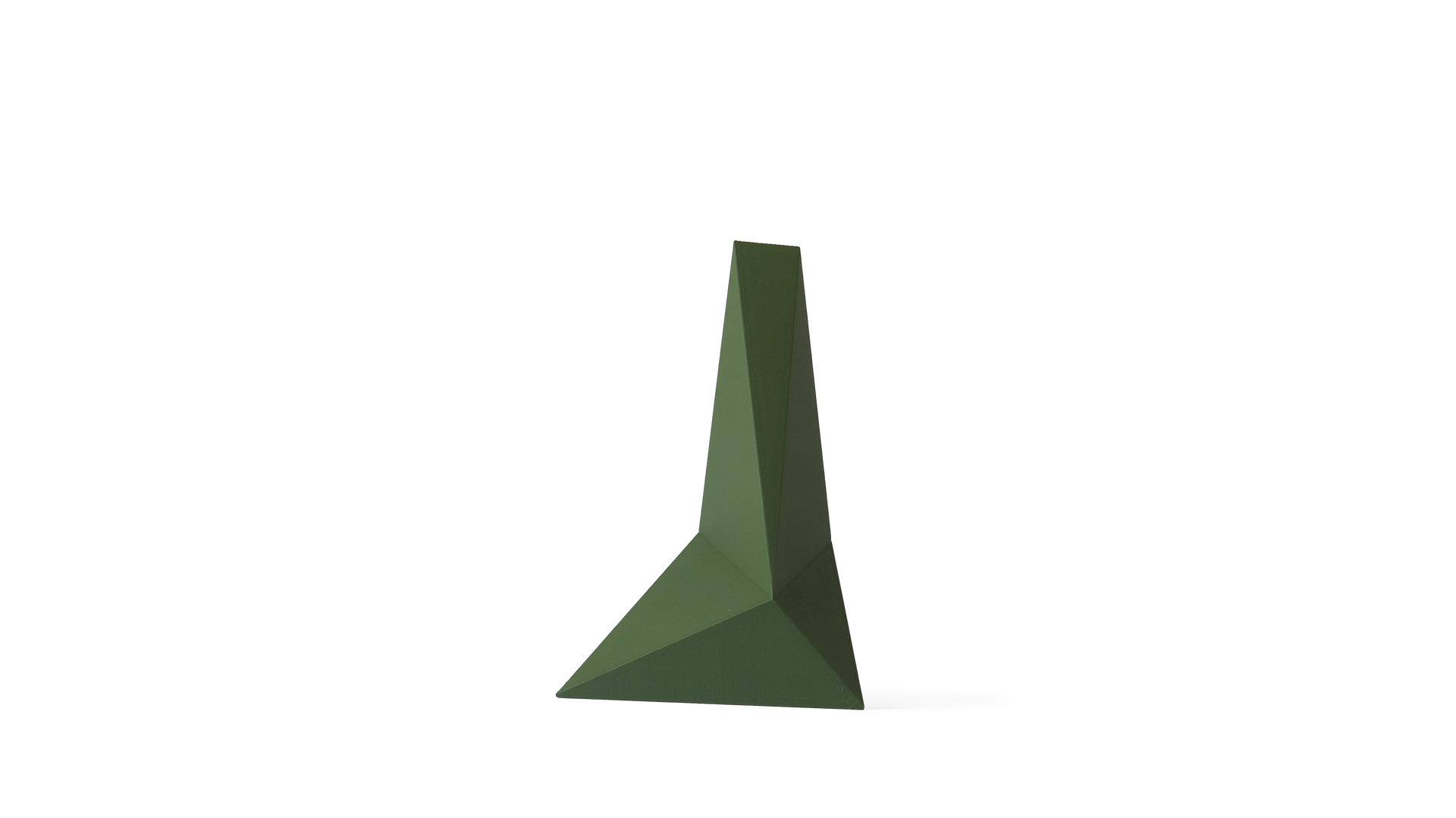 OBJ STUDIO Zen Series Medium Vase, 3D-printed from sustainable PLA with minimalist sculptural form, eco-friendly statement décor for modern interiors.