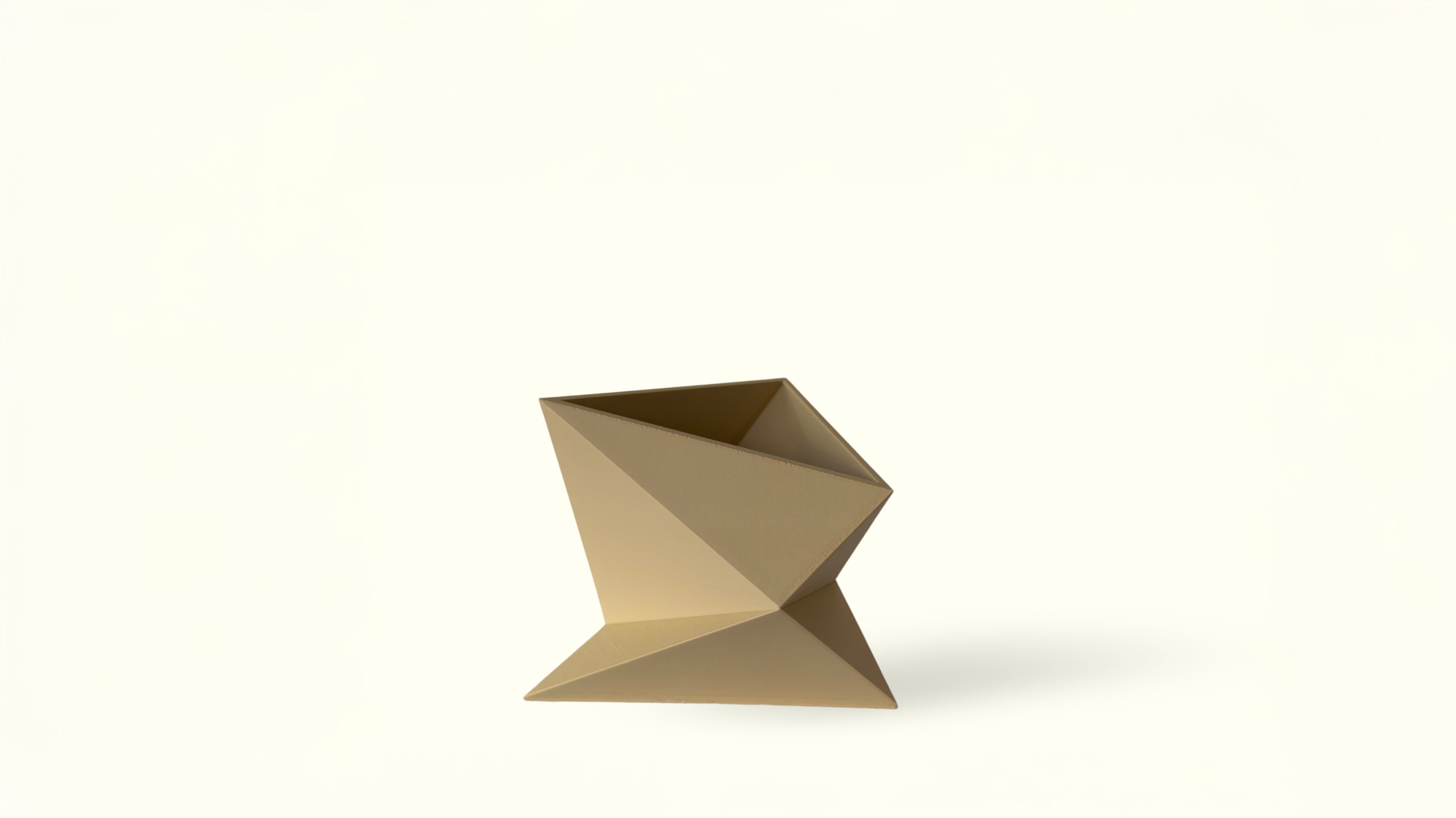 OBJ STUDIO Zen Series Small Planter, 3D-printed from sustainable PLA with minimalist modern design, eco-friendly décor for plants and contemporary interiors.