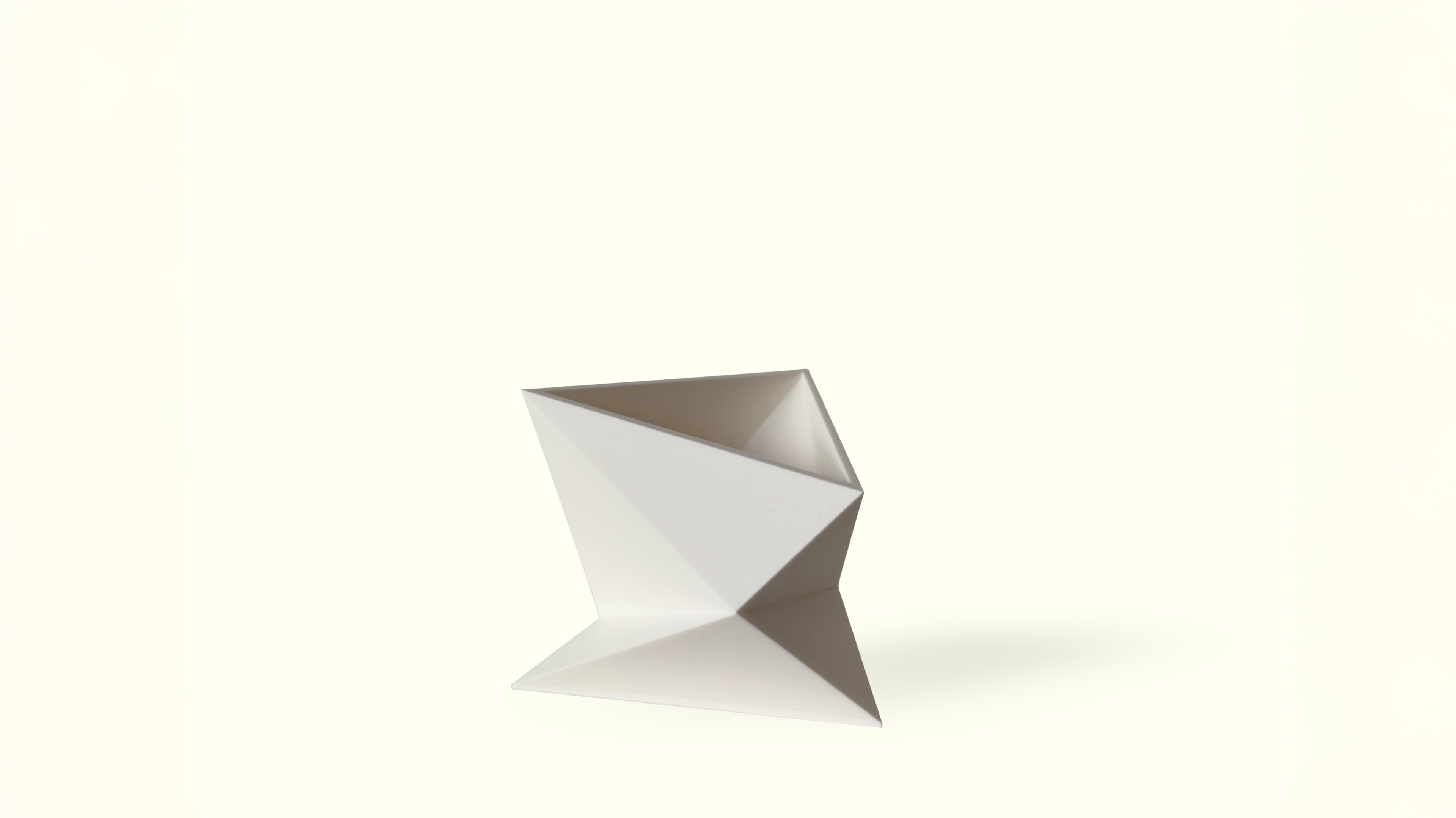 OBJ STUDIO Zen Series Small Planter, 3D-printed from sustainable PLA with minimalist modern design, eco-friendly décor for plants and contemporary interiors.