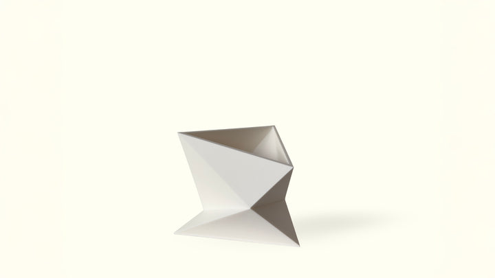 OBJ STUDIO Zen Series Small Planter, 3D-printed from sustainable PLA with minimalist modern design, eco-friendly décor for plants and contemporary interiors.