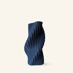 Sustainable 3D printed vase made from plant-based PLA, Fluid Series Large, designed in Toronto for modern home decor