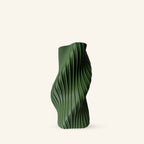 Side view of Fluid Series Large sustainable vase, showcasing gentle curves and modern 3D printed design