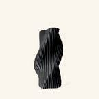 Fluid Series Large vase with smooth sculptural form, 3D printed using plant-based PLA for sustainable home decor