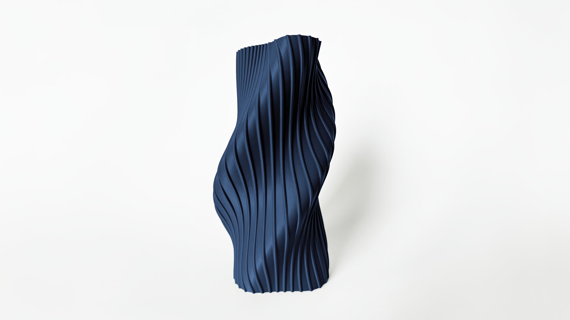 OBJ STUDIO Fluid Series Large Vase, 3D-printed from sustainable PLA with sculptural flowing form, eco-friendly statement décor for modern interiors and design lovers.