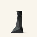 Zen Series Large Vase in black, modern sustainable 3D printed home decor made from plant-based PLA