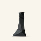 Zen Series Large Vase in black, modern sustainable 3D printed home decor made from plant-based PLA