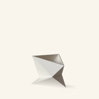Zen Series Small Planter in white, sustainable plant-based PLA 3D printed home decor
