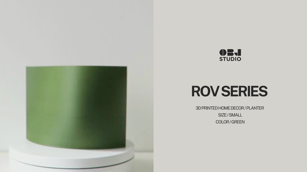 OBJ STUDIO Rove Series Small Planter, 3D-printed sustainable design for modern minimalist home décor.
