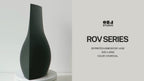 Unique Rove Series Large vase by OBJ STUDIO, sustainable 3D-printed design, a statement piece for modern plant styling and interior design.